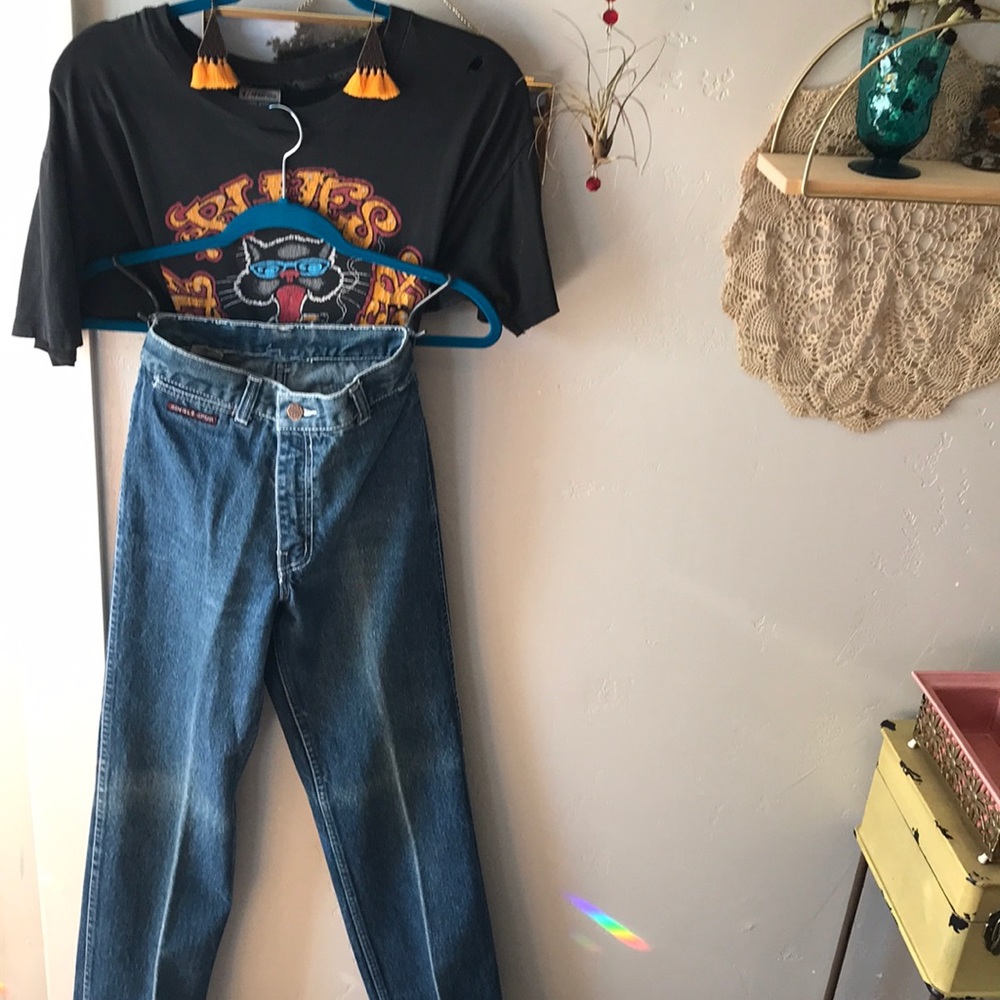 Vintage Single Spur Bell Bottoms - 27 fit small